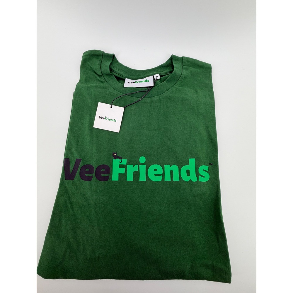 VeeFriends Graphic‎ Logo T-Shirt Green Mens Size Medium Gary Vaynerchuk NFT Tee